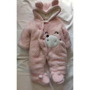 Haokaini Newborn Bear Warmer Snowsuit Cotton Fleece Hooded Romper Jumpsuit for B